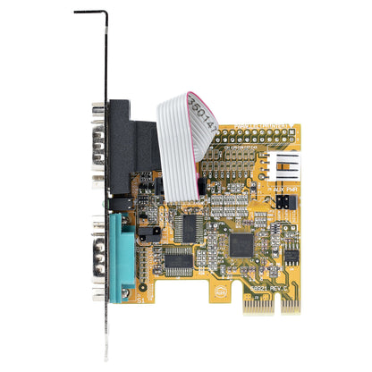 StarTech.com 2-Port PCI Express Serial Card, Dual Port PCIe to RS232 (DB9) Serial Hub