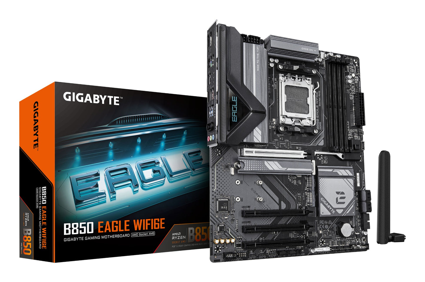 Gigabyte B850 EAGLE WIFI6E Motherboard - AMD Ryzen 9000 Series CPUs, 8+2+2 Phases