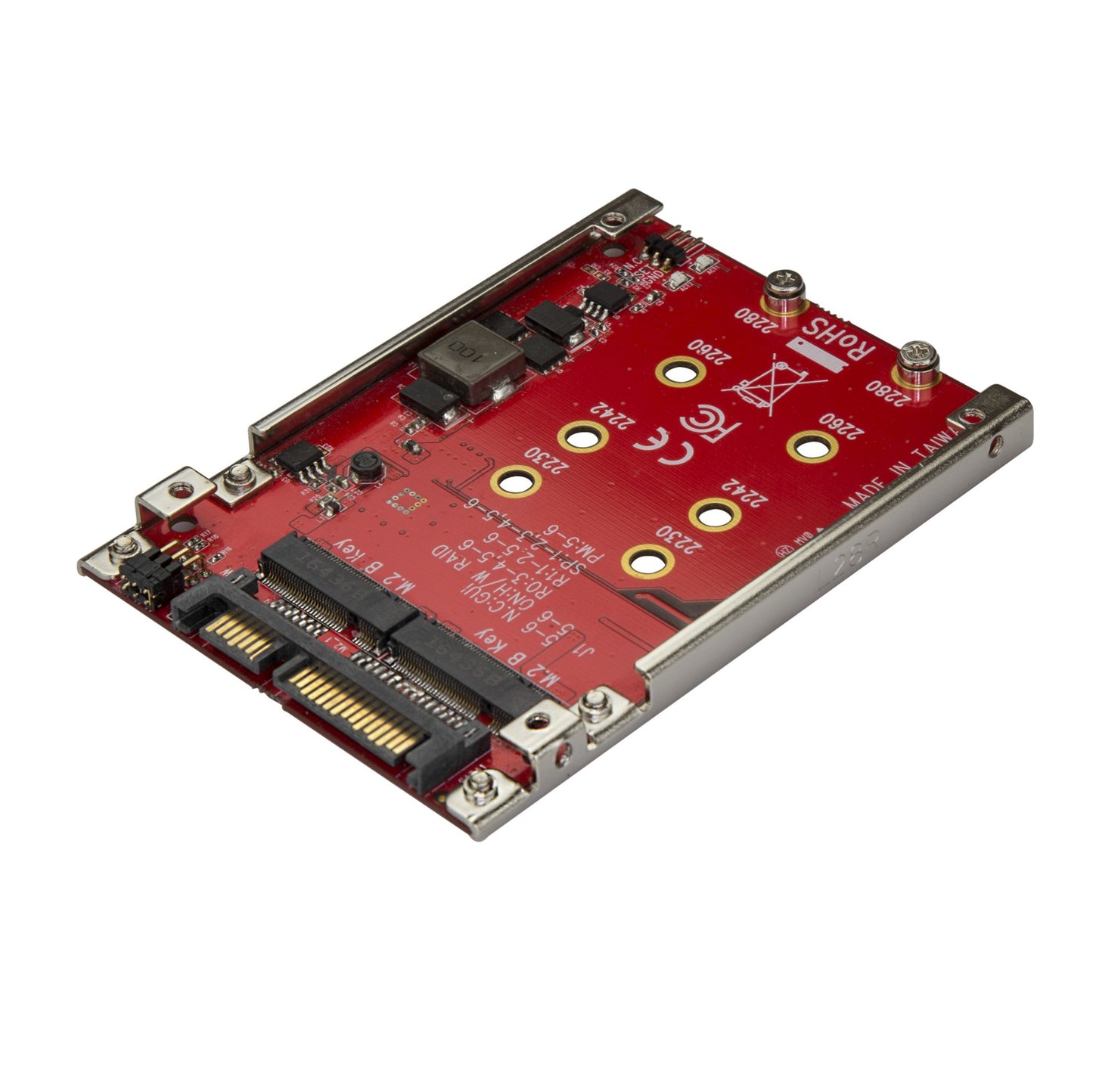 StarTech.com M.2 to SATA Adapter for M.2 SATA SSDs, Dual Slot M2 Drive Host Hub