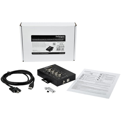 StarTech.com 4 Port Serial Hub USB to RS232/RS485/RS422 Adapter - Industrial USB 2.0