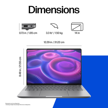 HP ZBook Ultra G1a Copilot+ PC 14" Ryzen AI Max PRO 390 32GB 1TB SSD Laptop (H1ETABU)