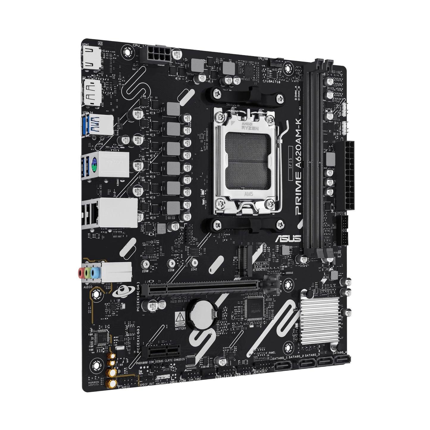 ASUS PRIME A620AM-K AMD A620A Socket AM5 micro ATX Motherboard