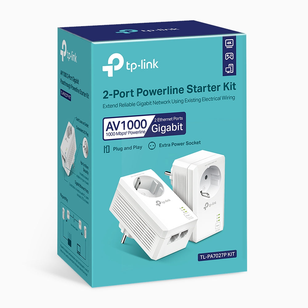 TP-LINK TL-PA7027P KIT PowerLine network adapter 1000 Mbit/s Ethernet LAN White 2