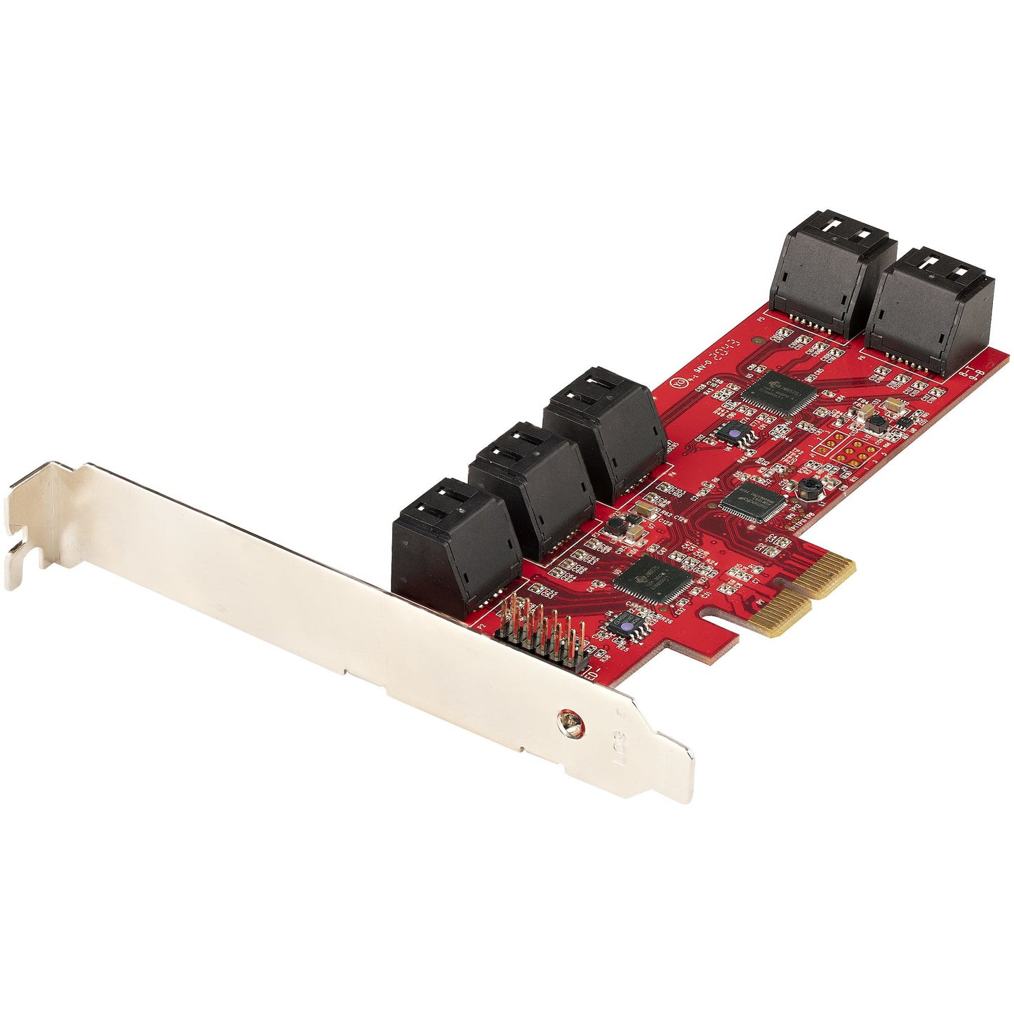 StarTech.com SATA PCIe Card - 10 Port PCIe SATA Expansion Card - 6Gbps - Low/Full Hub