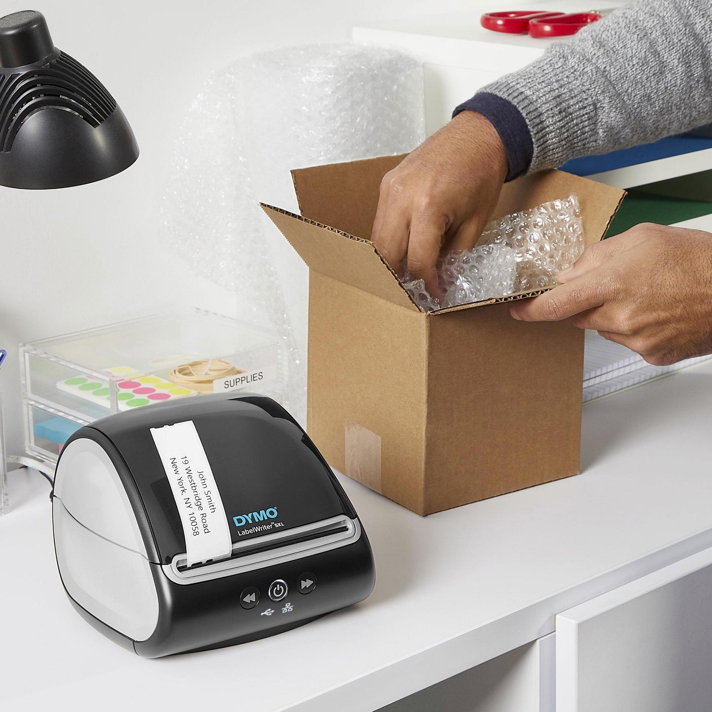 DYMO LabelWriter 5XL Label Printer | Automatic Label Recognition Label Maker |