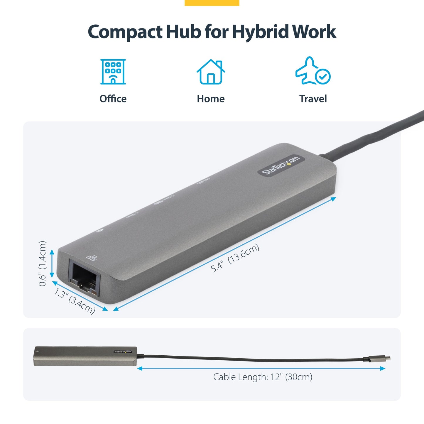 StarTech.com Multiport Adapter Hub USB-C Docking Station 100W