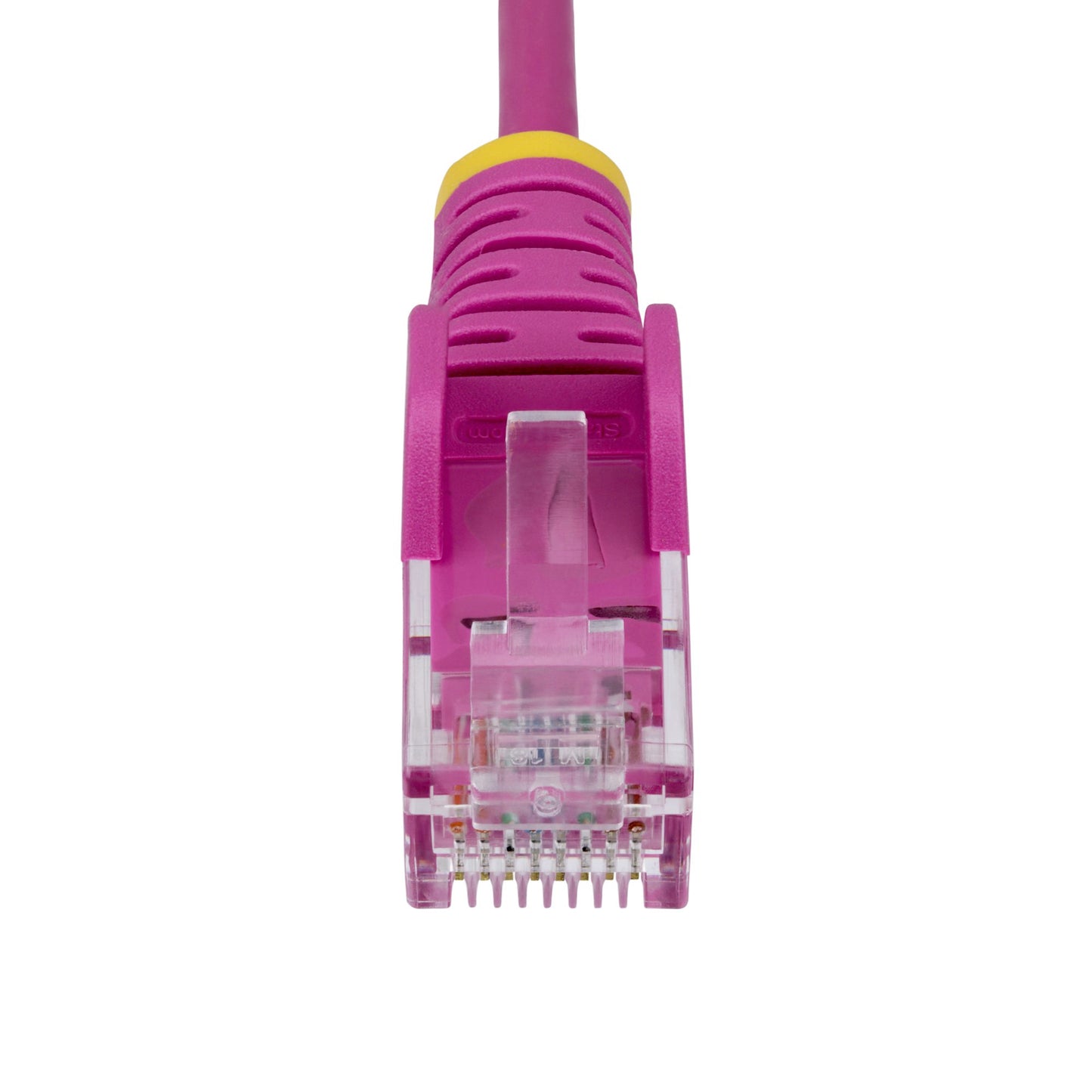StarTech.com 15m Pink Slim CAT6 Ethernet Cable, Snagless, 100W PoE, UTP, LSZH, 28AWG