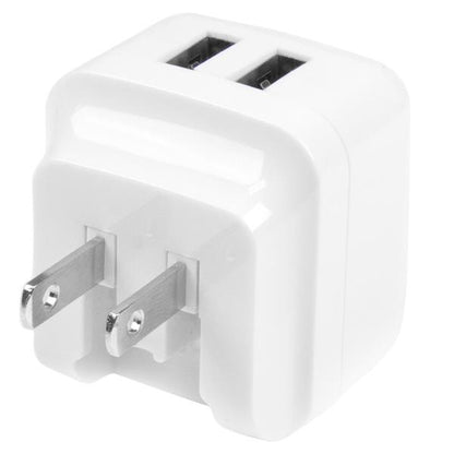 StarTech.com Dual-Port USB Wall Charger - International Travel - 17W/3.4A - White