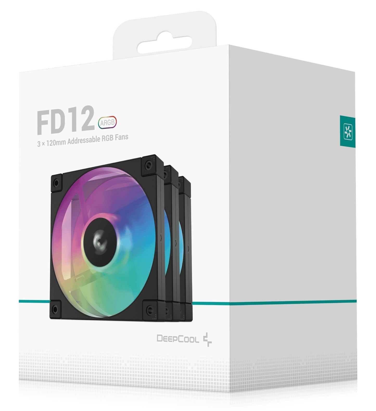 DeepCool FD12 ARGB-3 in 1 Computer case Fan 12 cm Black, White 3 pc(s) Cooling