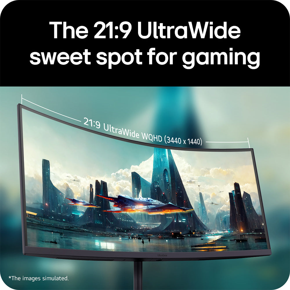 LG 34G630A-B 34" UWQHD VA 240Hz Curved Monitor