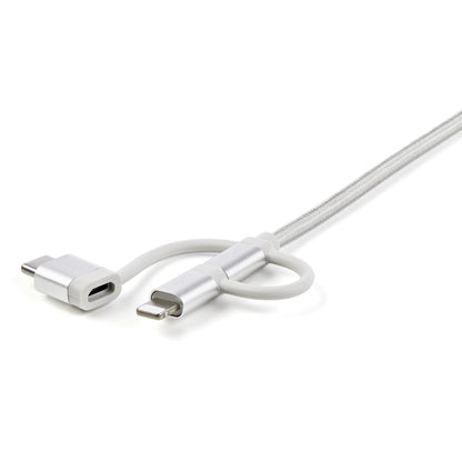 StarTech.com 1 m (3 ft.) USB Multi Charging Cable - USB to Micro-USB or USB-C or