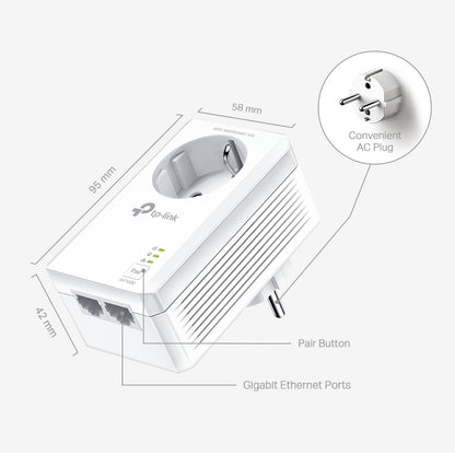 TP-LINK TL-PA7027P KIT PowerLine network adapter 1000 Mbit/s Ethernet LAN White 2
