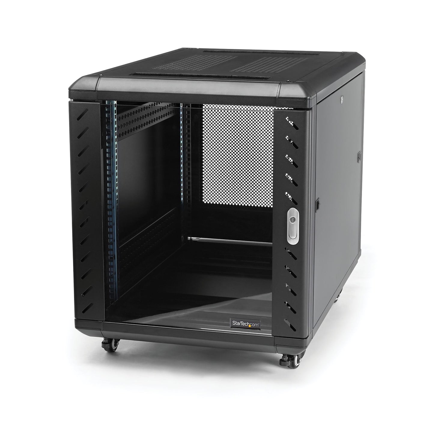 StarTech.com 12U Enterprise-Grade Flat Pack Server Rack Cabinet, 19in Enclosed
