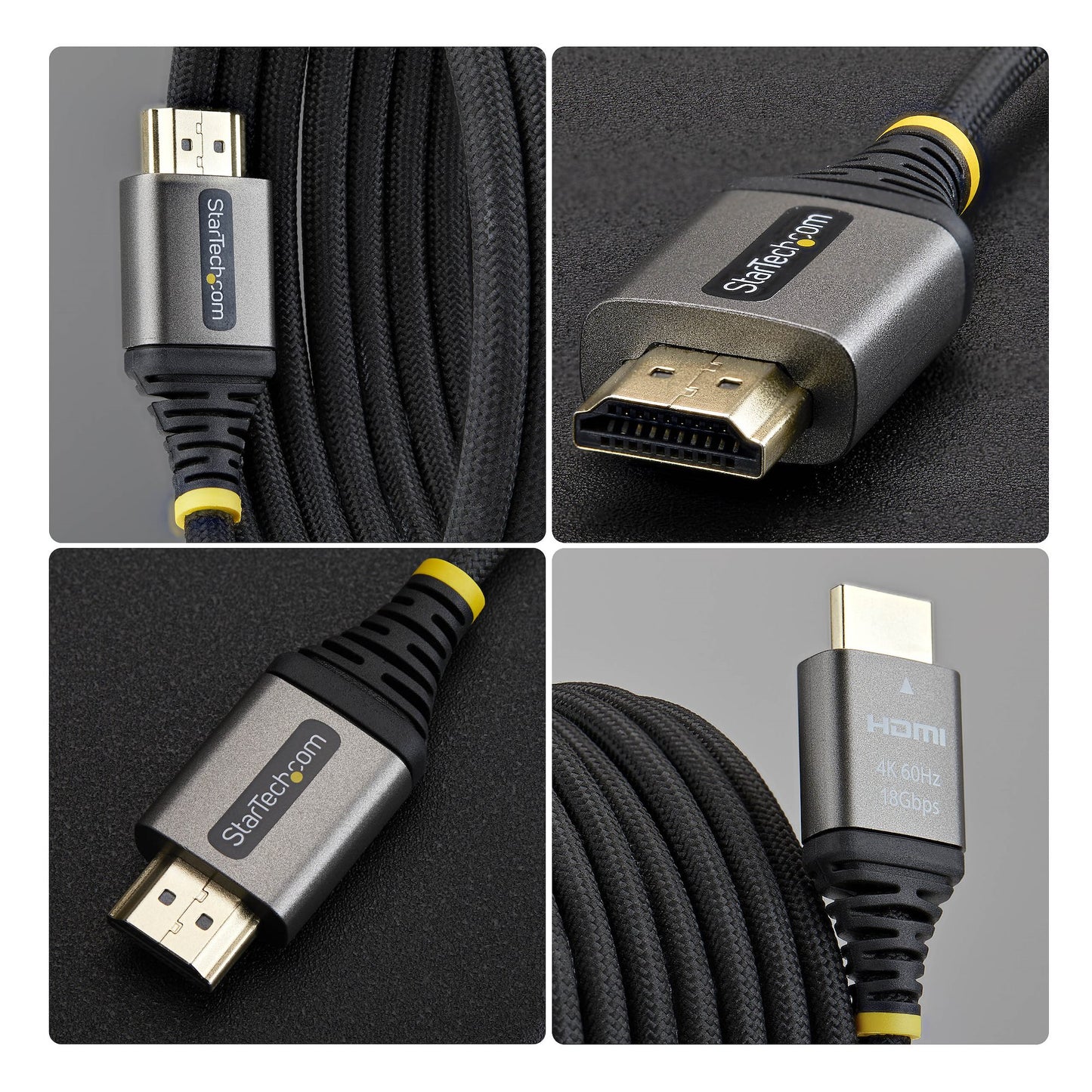 StarTech.com 1m (3ft) Premium Certified High Speed HDMI Cable, Ultra Flexible HDMI