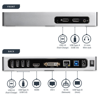 StarTech.com Monitor & DVI/VGA USB Docking Station