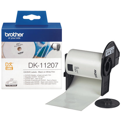 Brother DK-11207 DirectLabel Etikettes CD/DVD 58mm 100 for Brother P-Touch Labels