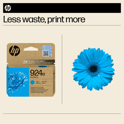 HP 4K0U7NE/924E Cyan Ink Cartridge (800 pages)