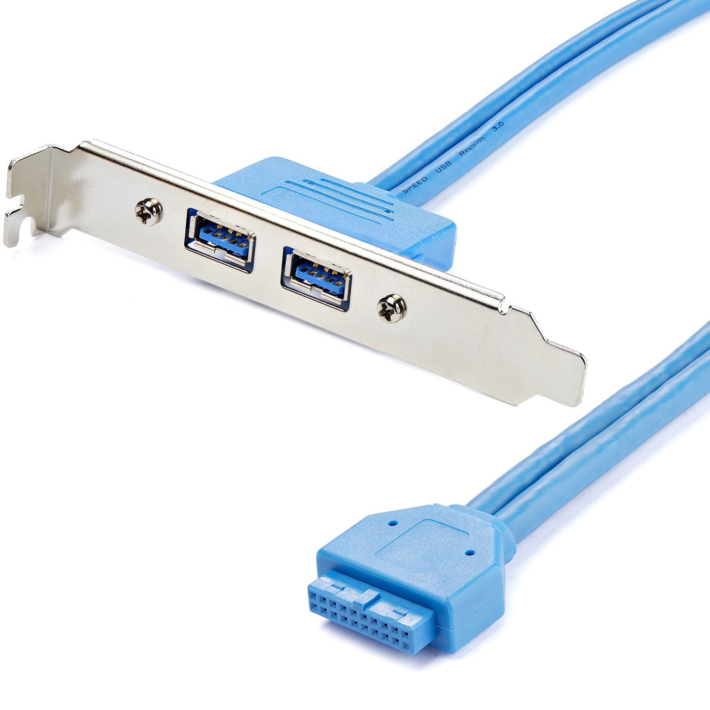StarTech.com 2 Port USB 3.0 (5Gbps) A Female Slot Plate Adapter Hub