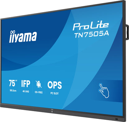 iiyama TN7505A-B1AG Signage Display Interactive flat panel 4K UHD IPS Touch Monitor