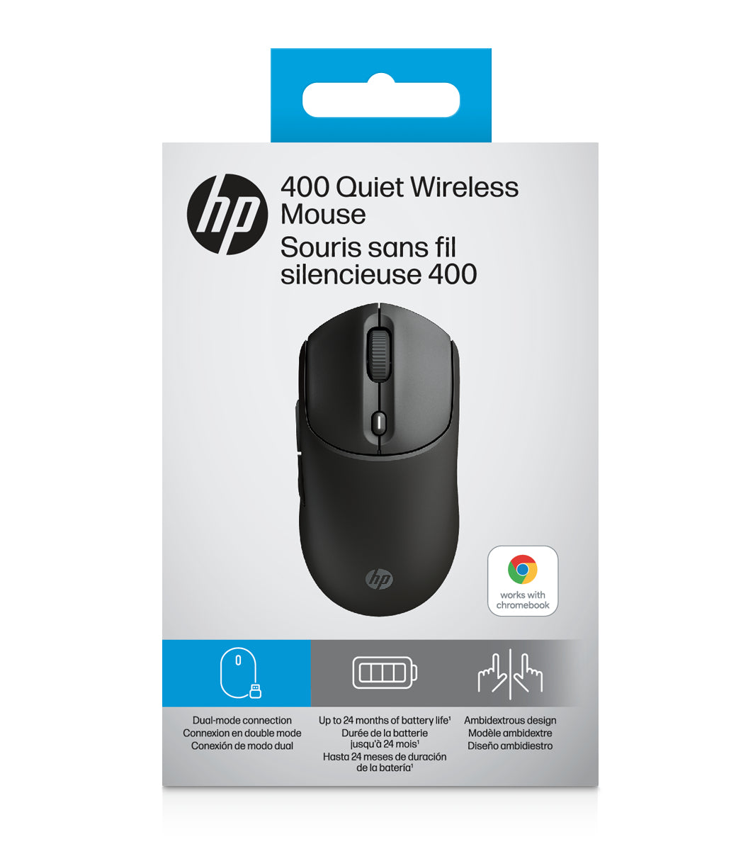 HP 400 Quiet Wireless Mouse (Black)