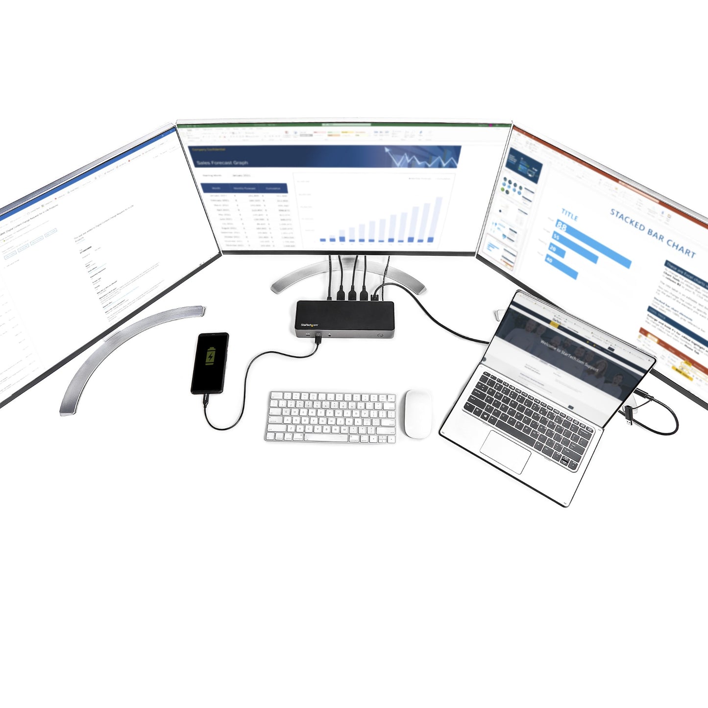 StarTech.com & Hybrid Universal USB-C Docking Station 85W