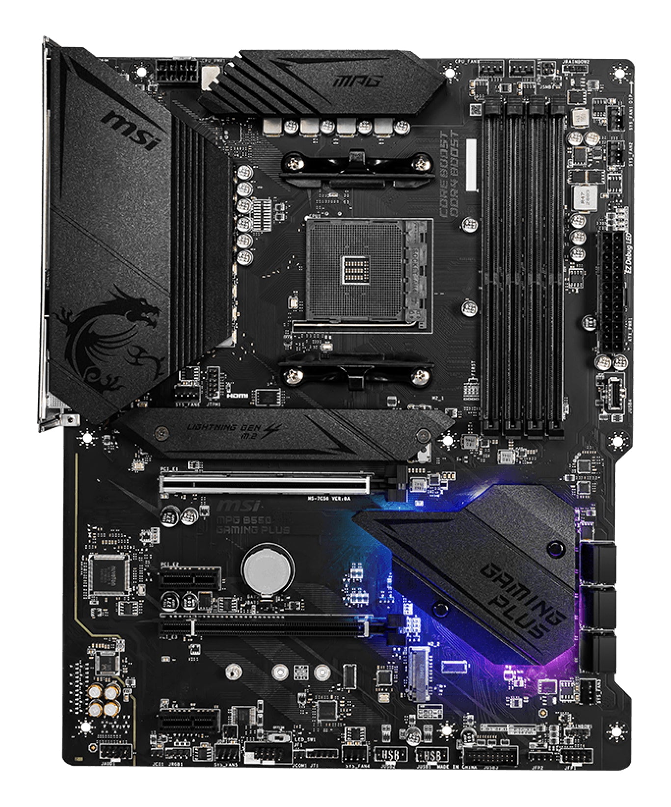 MSI MPG B550 Gaming Plus AMD B550 Socket AM4 ATX Motherboard