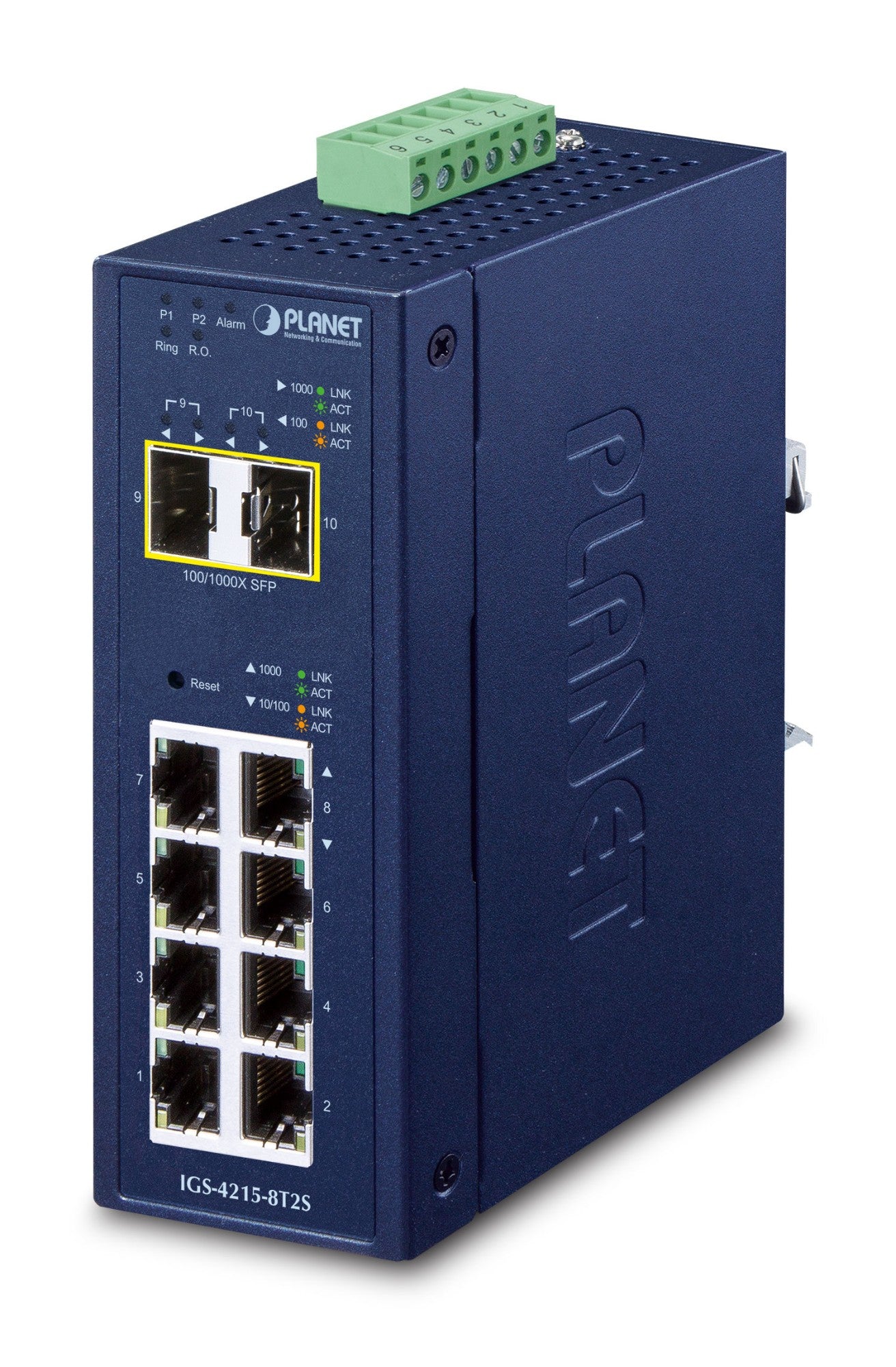 Planet IP30 Industrial L2/L4 8-Port Switch