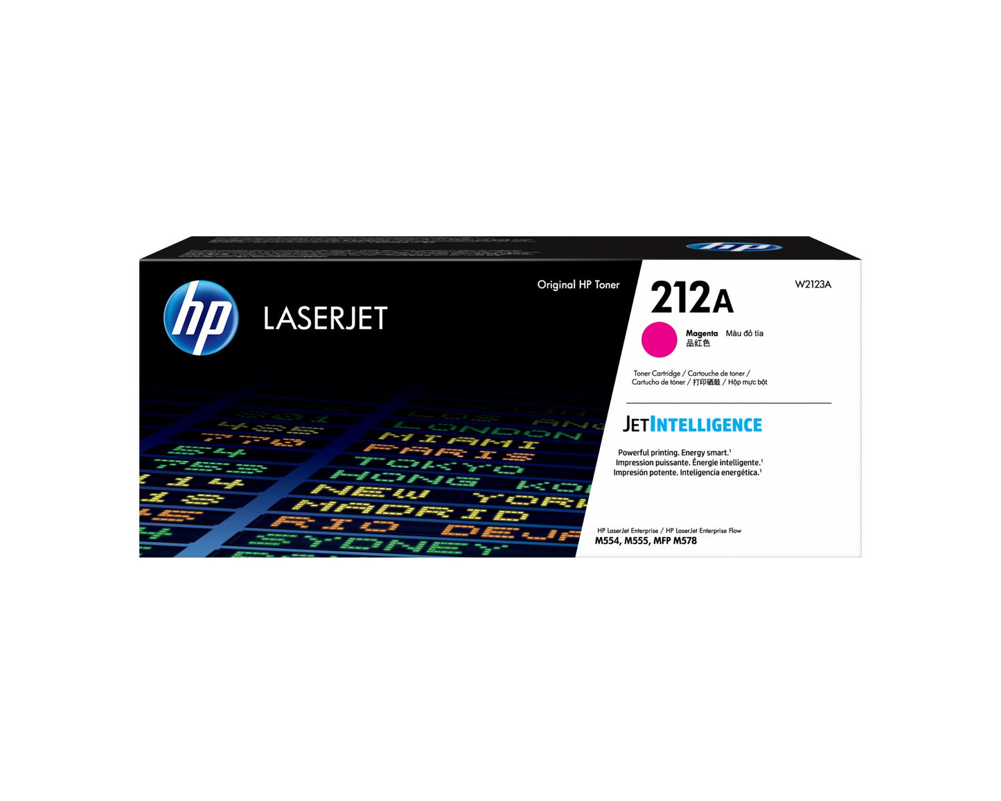 HP W2123A/212A Magenta Toner Cartridge (4.5K pages, HP CLJ M 554)