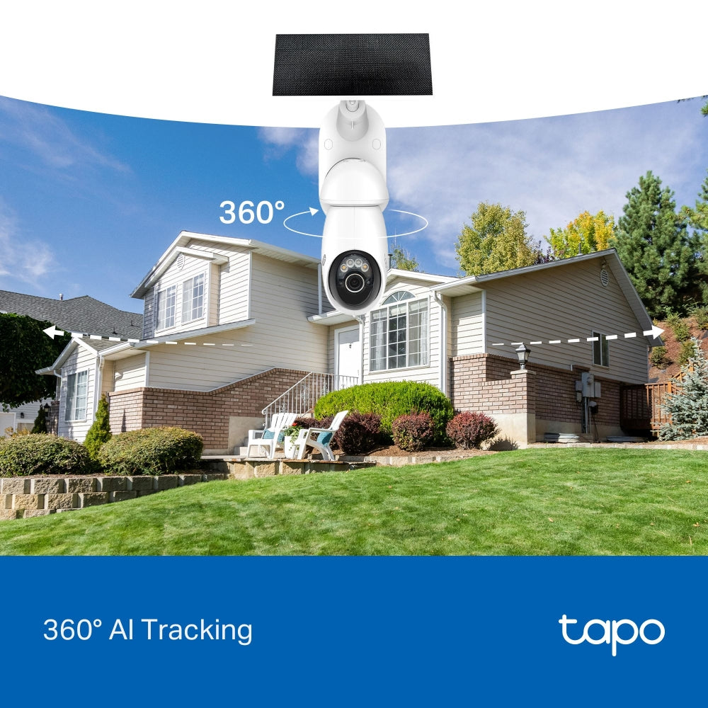 TP-LINK Tapo Solar-Powered Pan/Tilt Security Camera Kit