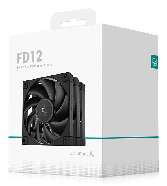 DeepCool FD12-3 IN 1 Computer case Fan 12 cm Black 3 pc(s) Cooling