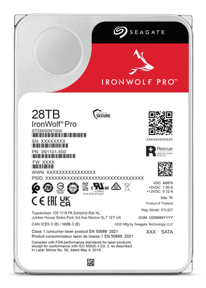 Seagate IronWolf Pro 28TB 3.5" SATA 7200 RPM NAS HDD