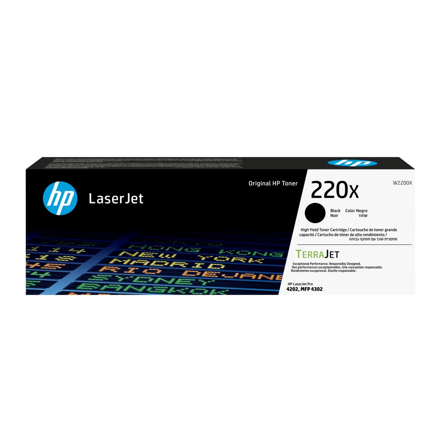 HP W2200X/220X Black Toner Cartridge (7.5K pages, HP CLJ Pro 4202)