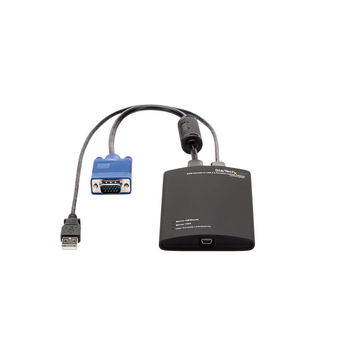 StarTech.com KVM Console to USB 2.0 Portable Laptop Crash Cart Adapter Cable