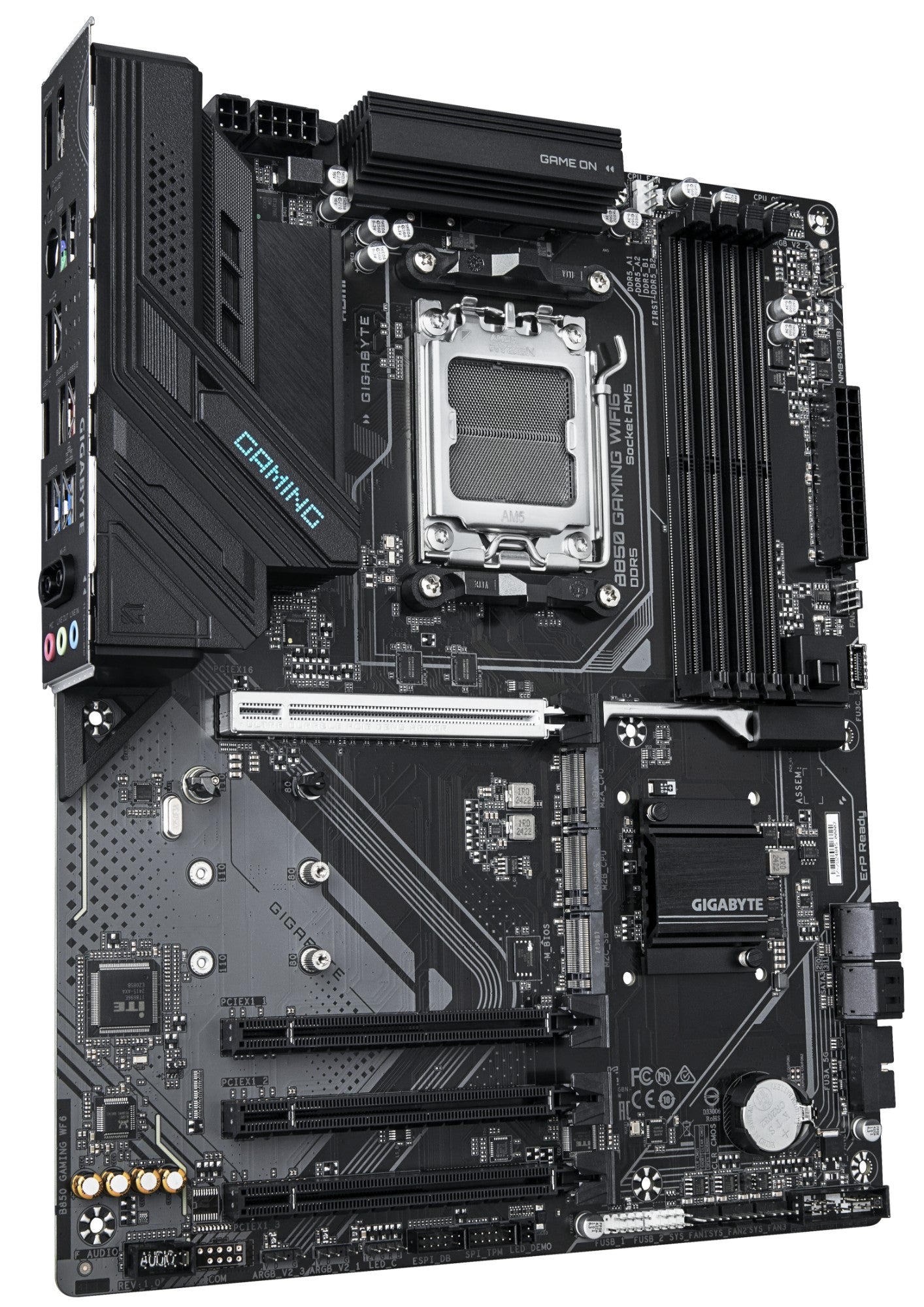 Gigabyte B850 GAMING WIFI6 Motherboard - AMD Ryzen 9000 Series CPUs, 6+2+2 Phasen