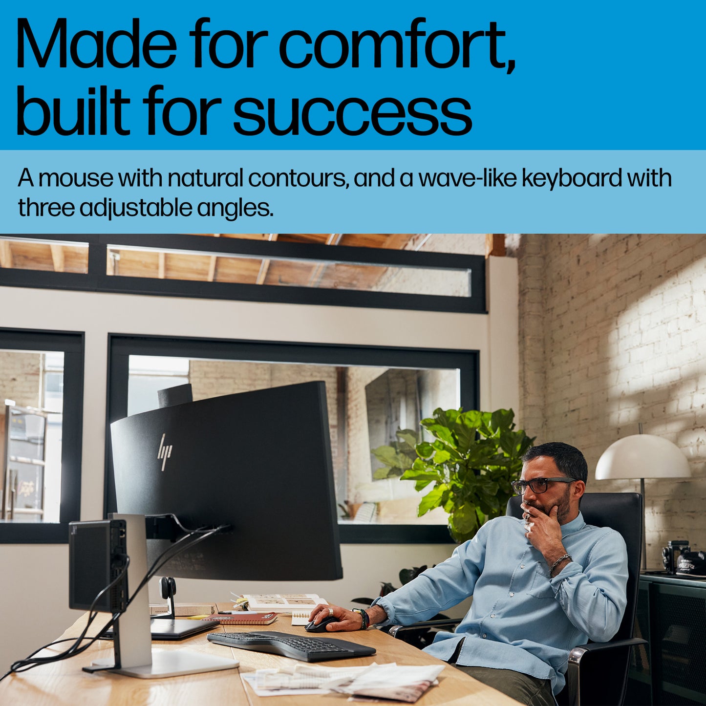 HP 685 Comfort Dual-Mode Wireless Keyboard & Mouse Combo