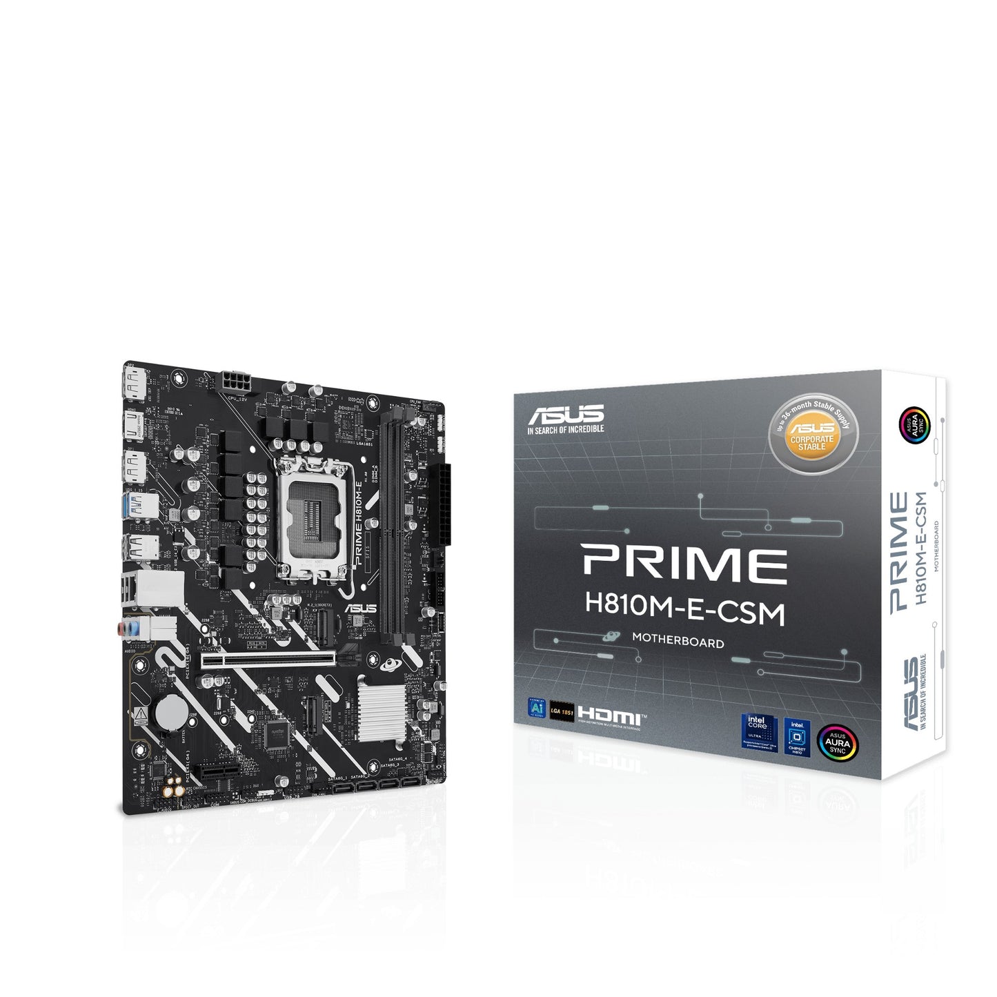 ASUS PRIME H810M-E-CSM Intel H810 LGA 1851 (Socket V1) micro ATX Motherboard