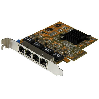 StarTech.com 4-Port PCIe Gigabit Network Adapter Card - TAA