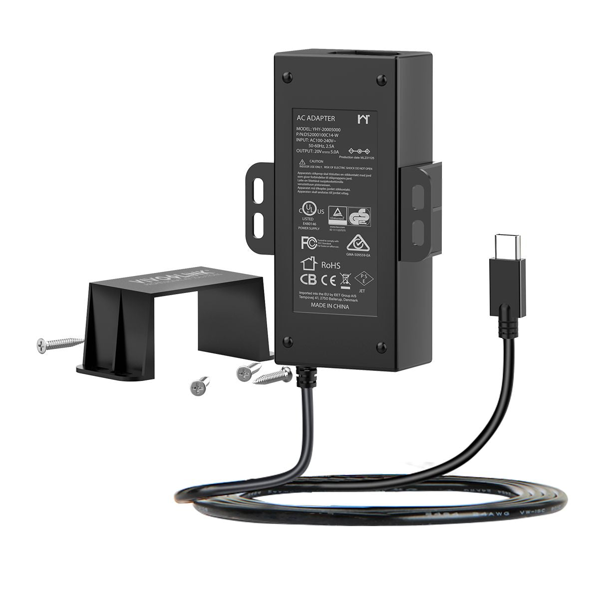 VivoLink VLUSBCPWR100 USB graphics adapter Hub