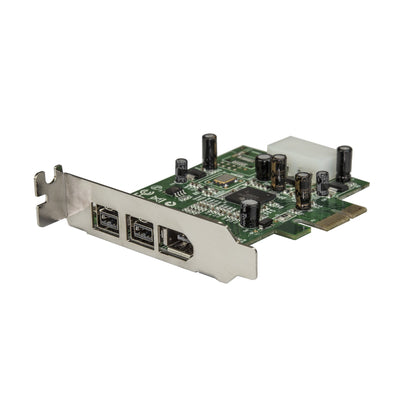 StarTech.com 3 Port 2b 1a Low Profile 1394 PCI Express FireWire Card Adapter Hub