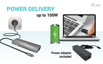 i-tec Metal Nano LAN USB-C Docking Station 100W