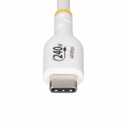 StarTech.com 10ft (3m) USB-C Charging Cable, Charge & Sync, 240W (5A) PD EPR, USB (White)