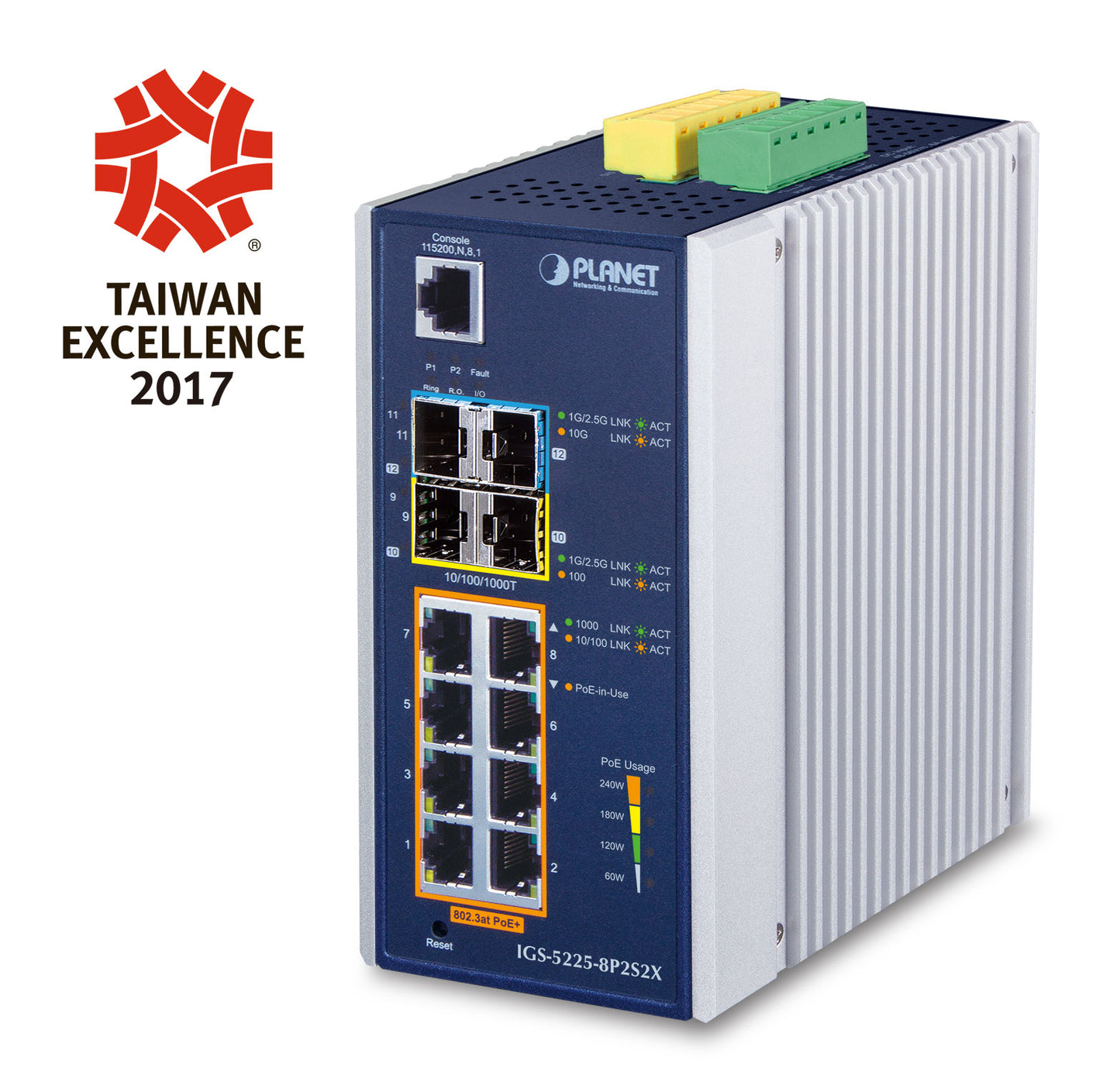 Planet IGS-5225-8P2S2X network switch PoE