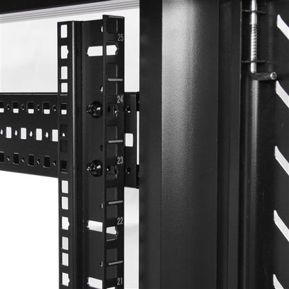 StarTech.com 25U Enterprise-Grade Flat Pack Server Rack Cabinet, 19in Enclosed