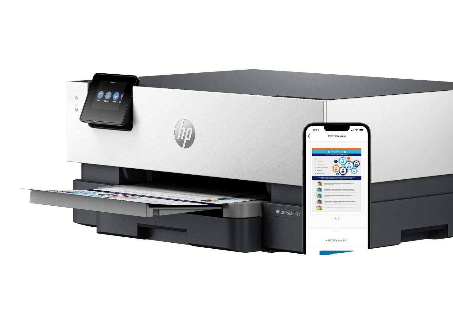 HP OfficeJet Pro 9110b Wireless Color Printer, Two-sided printing