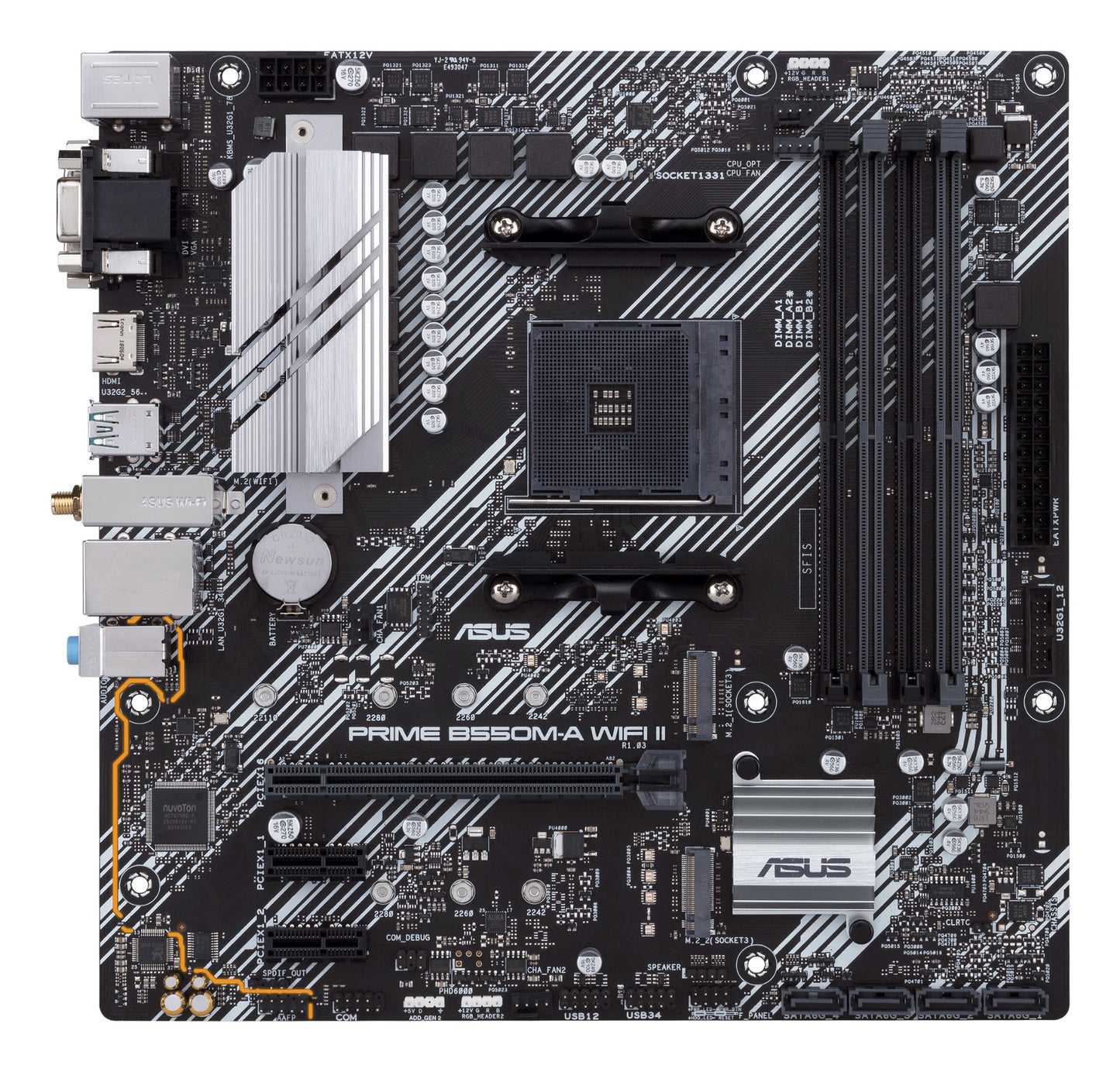 ASUS PRIME B550M-A WIFI II AMD B550 Socket AM4 micro ATX Motherboard