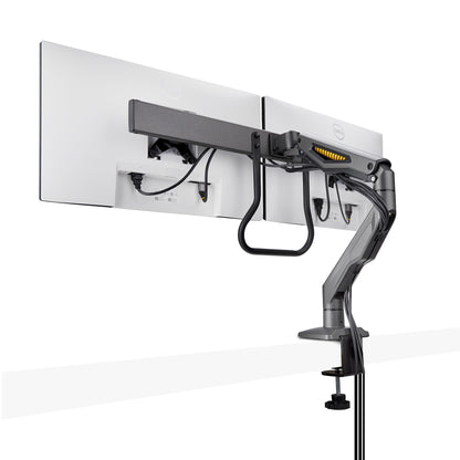 StarTech.com Desk Mount Dual Monitor Arm with Crossbar, Up To 27" Displays, VESA