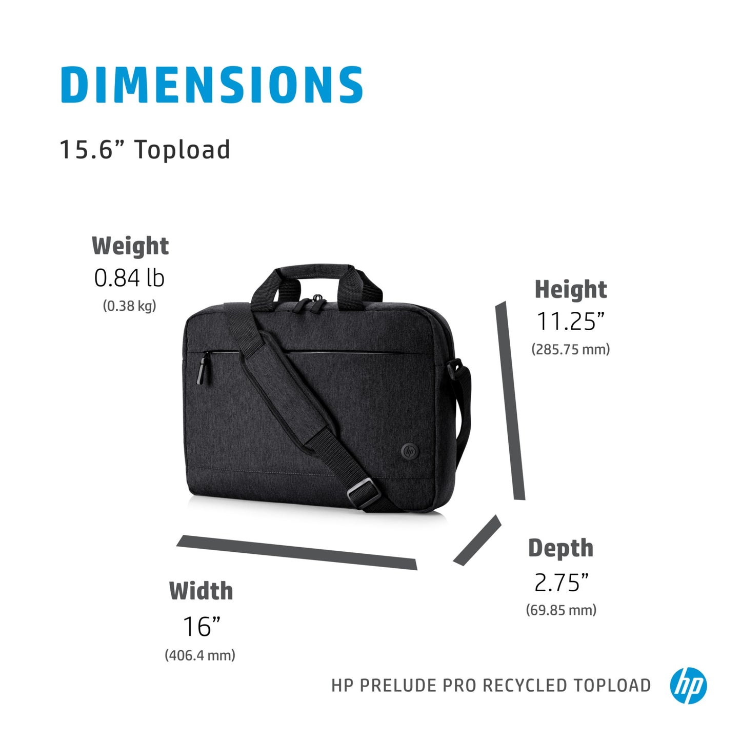 HP Prelude Pro 15.6-inch Recycled Top Load Laptop Bag