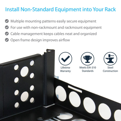 StarTech.com 2U Universal Rack Mount Rails - for 19in Server Rack Enclosure or